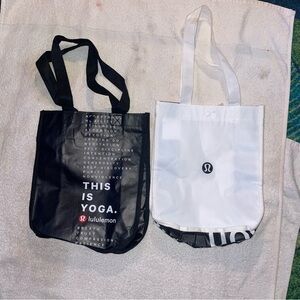 lululemon athletica Black and White Yoga Totes